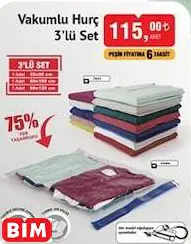 VAKUMLU HURÇ 3’LÜ SET VAKUMLU HURÇ 3’LÜ SET